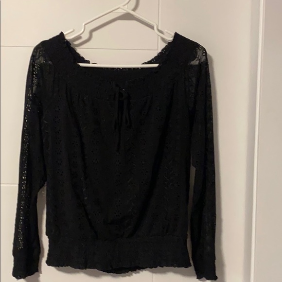 A Long Sleeves Fancy Black Shirt - Picture 1 of 6